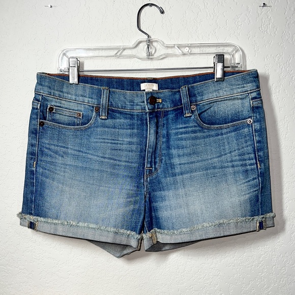 J Crew Cuffed Denim Shorts - Picture 2 of 10